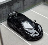 LCD 1:64 Black P1 Super Racing Sports Coupe Model Diecast Metal Car Toy