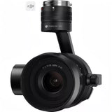 Black gimbal camera with large lens and textured barrel, 15mm f/1.7 markings