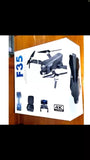 Contixo F35 drone package showing quadcopter with 4K gimbal camera
