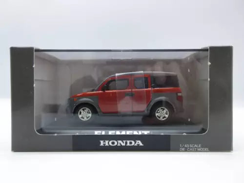 Red Honda Element diecast SUV with openable sunroof, 1:43 scale model