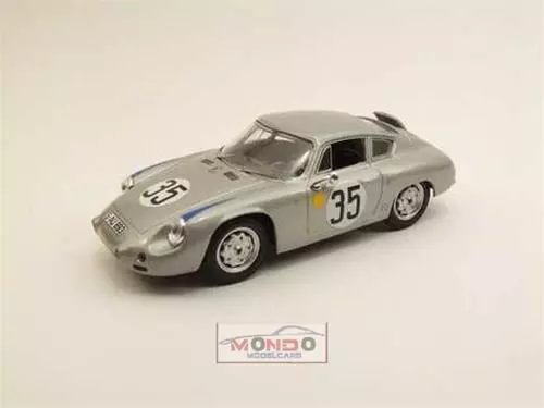 Gray classic race diecast model car with #35 livery, front three-quarter view