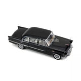 1/18 scale black diecast toy sedan model with detailed wheels