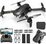Drones with 4K HD Camera Dual RC Drone WIFI FPV Foldable Quadcopter 3 Battery V4 Drone