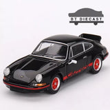 MINI GT PORSCHE 911 CARRERA RS 2.7 1/64 DIECAST BLACK / RED LIVERY MGT00688 Toy