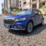 1:18 Hongqi HS5 Diecast Model Blue Color Parts
