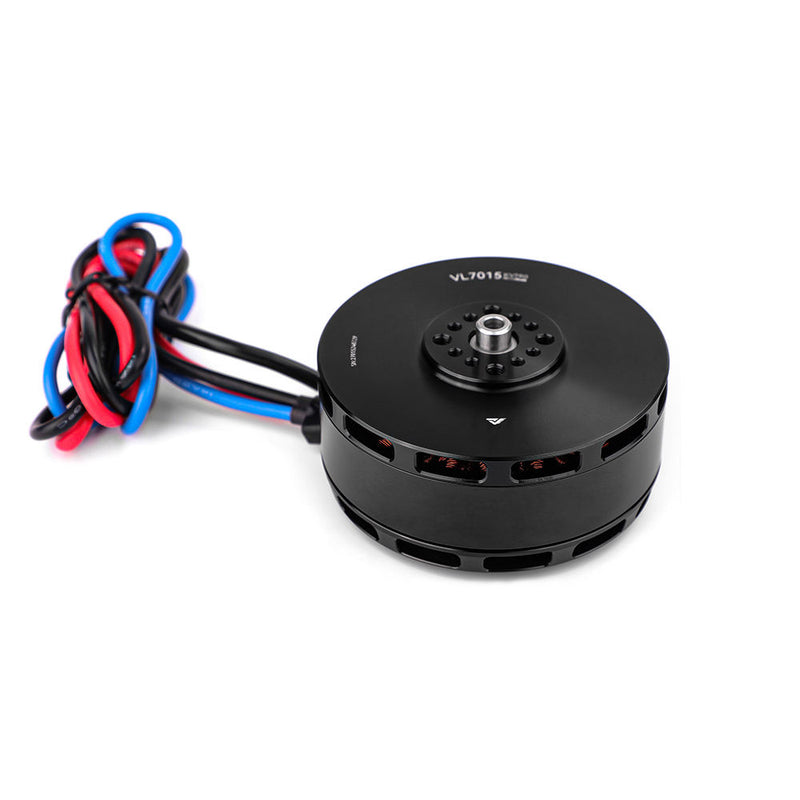 Black VL7015 drone motor with cable harness and mounting flange