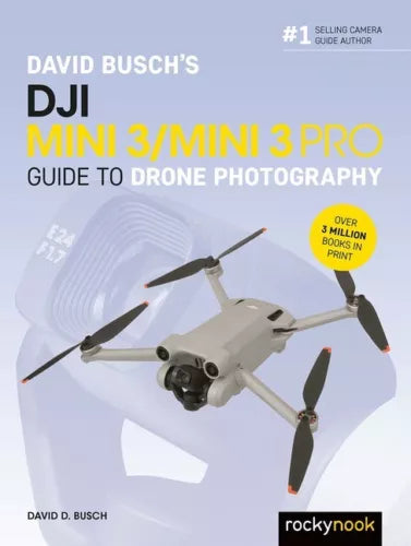 David Busch's DJI Mini 3/Mini 3 Pro drone photography guide book cover