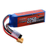 SUNPADOW 2250mAh 11.1V 25C 3S Lipo Battery with XT60 Plug for RC Airplane Quadcopter Helicopter Drone FPV Racing Model Hobby Drone