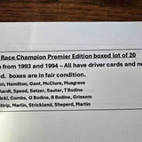 Race Champion Premier Edition boxed diecast lot with printed text on the box