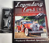 Packard Boattail Speedster 1930 Diecast Model 1:43 with Magazine Legendary Cars Parts