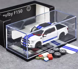 TG Funny 1:64 White F-150 Shelby Pickup Truck Supersnake Model Diecast Metal Car Toy