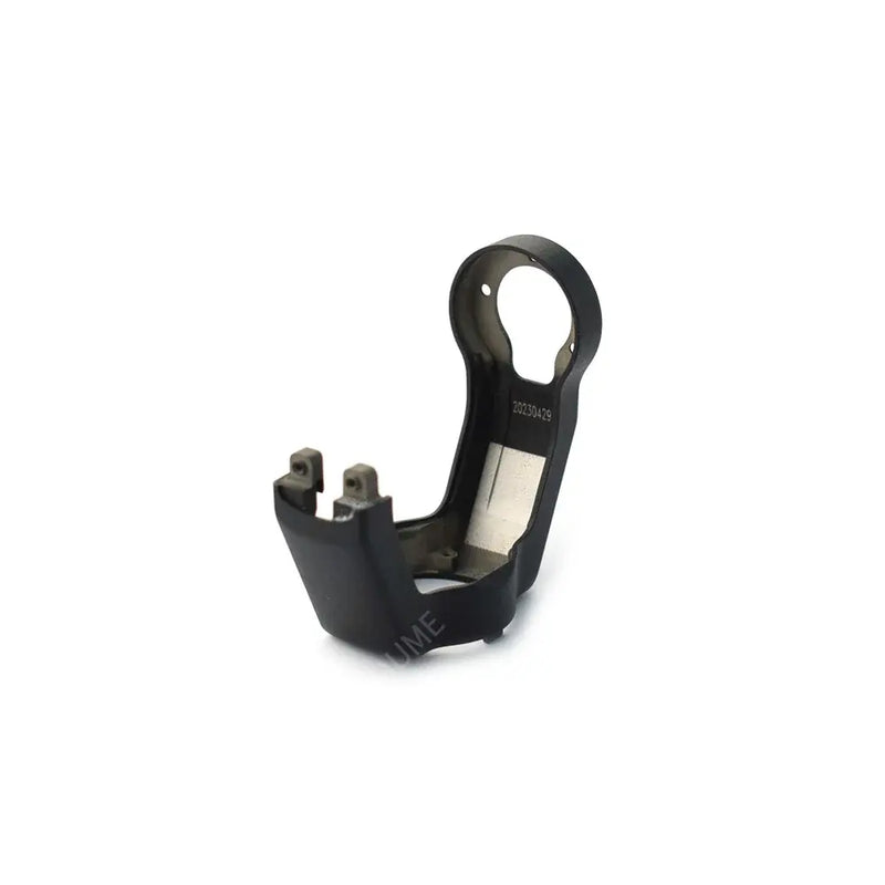 Black gimbal roll arm bracket with mounting holes