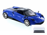 DIECAST CAR & DISPLAY CASE PAGANI HUAYRA BLUE MOTOR MAX 79312BU/6 1/24 SCALE Parts