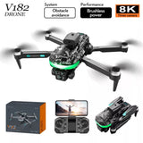 V182 Drone with 8K HD Dual Camera WiFi Foldable Quadcopter Fly about 18