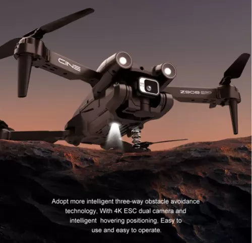 Mini 4K optical flow drone with front camera and four propeller arms