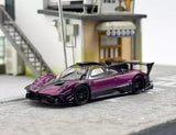 ZD CM 1:64 Purple Zonda Revolucion REV Racing Sports Model Diecast Metal Car BN Parts