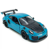 2017 Porsche 911 GT2 RS Model Car 1:36 Metal Diecast Toy Vehicle Kids Gifts Blue Toy