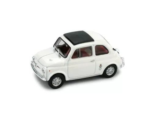 1:43 scale diecast Fiat 695 SS model car, white with black roof