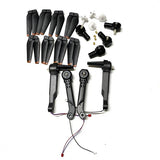 Mini RC drone arm engine set with four propellers and motors, spare parts kit