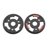 Black quick-release propeller base with mounting holes, red indicator accents