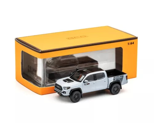 1:64 cement gray Toyota Tacoma TRD Pro diecast pickup truck model