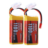SUNPADOW 11.1V 1100mAh 3S Lipo Battery 35C Soft Pack with JST Plug for RC Airplane Quadcopter Helicopter Drone FPV Racing Hobby Drone
