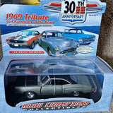 Black 1969 Dodge Super Bee 1:43 diecast model car in display box