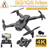 SG105Max RC Drone GPS WIFI FPV with 4K HD Camera Foldable Quadcopter 1200M Drone