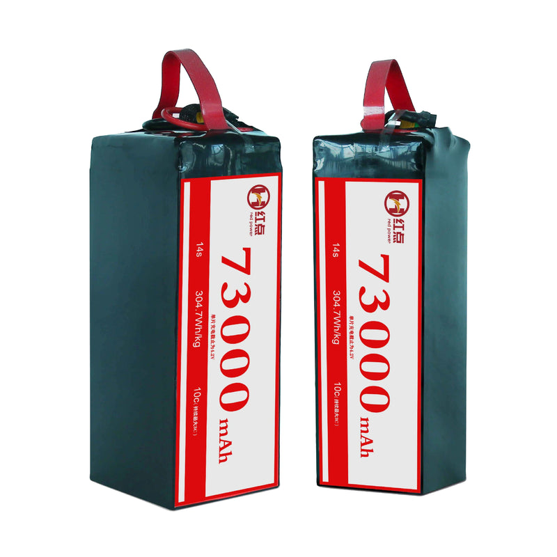 solid state battery 14s HD UAV Power 73Ah14S 51.8V 73000mAh 330wh/kg Solid State Lithium Ion Battery Pack for Fixed-Wind VTol Multirotor Drones Drone