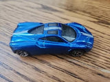 2012 HOT WHEELS PAGANI HUAYRA BLUE 1:64 DIECAST WITH SILVER STRIPES Mattel Parts