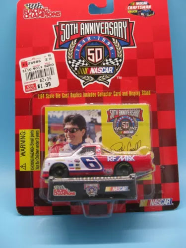1:64 diecast racing truck in retail blister package with 50th anniversary badge