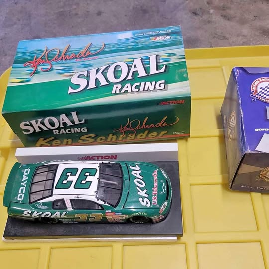 NASCAR diecast race car in SKOAL Racing retail box