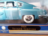 American Mint, Blue 1948 Tucker Torpedo Brand New in Box, Diecast, FREE SHIP Parts
