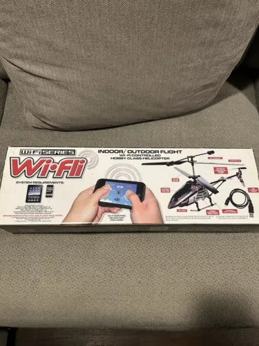 WiFi toy helicopter drone kit box with phone control and indoor/outdoor flight features