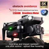 Professional S119 Drone 8K with Dual Camera 5G WIFI Smart Obstacle Avoidance FPV Drone