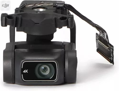 Black DJI Mini 2 gimbal camera assembly with 4K lens and ribbon cable