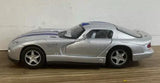 Dodge Viper diecast 1/36 Kinsmart Silver Pull back action Toy