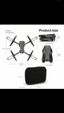 Obstacle-avoidance quadcopter drone with HD camera and four propellers, with black case