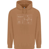 Drone Blueprint Mens 80% Cotton Hoodie Drone