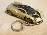 Diecast Pagani Huayra Bronze Gold Toy Car Keyring Keychain RECORDED DELIVERY Parts