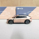 1/64 diecast BYD Song L model car, light cream, side view