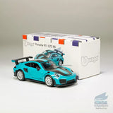 Bburago 1:64 Porsche 911 GT2 RS Model Car Diecast Vehicle Collection Gift Blue Toy