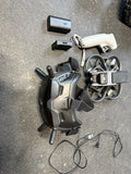 DJI Avata drone with gray body, controller, and cables accessories