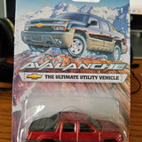 2002 Chevy Avalanche 1/64 scale Diecast. Official Chevrolet Promotional Toy. Inver Grove Heights MN