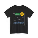 Welcome to New Jersey ? Alien Invasion Drone Edition - Unisex Premium Cotton Tee Drone