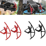Drone bumper protection set, aluminum alloy extension guards in red and black