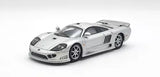 Kyosho 1/64 SALEEN S7 silver diecast sports car, front three-quarter view