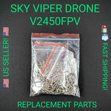 Drone screw set in clear plastic bag, mixed metal screws