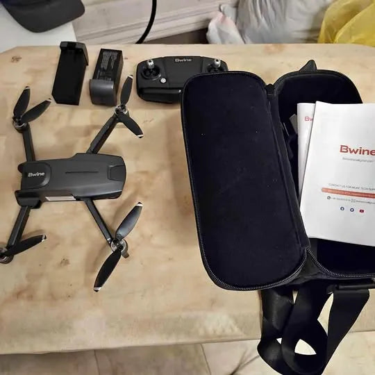 Foldable drone with zip case and controller kit