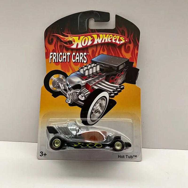 Hot Wheels Fright Cars Hot Tub diecast car in blister pack, black and chrome